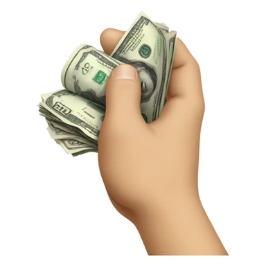 greedy money sticker