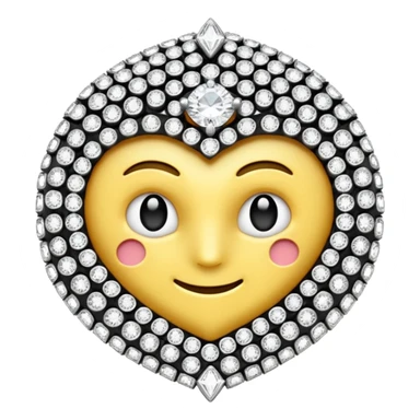 Crie um emoji de um relógio cravejado de diamantes  sticker