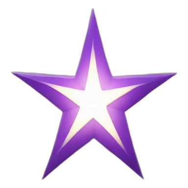 purple bethlehem star smiling sticker
