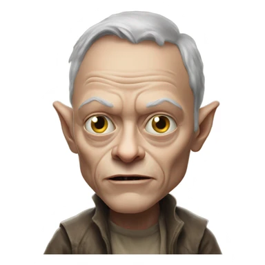 Elon musk as Golum  sticker