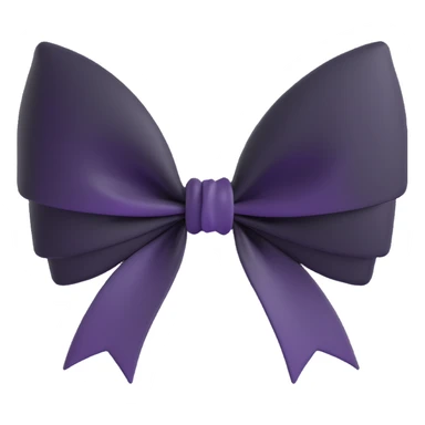 Black gothic bow effect sticker