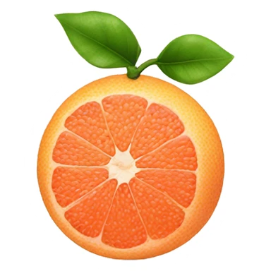 Two Grapefruit with leaves sticker