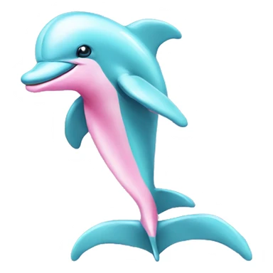 Dolphins with wings she has to be pink and pretty sticker