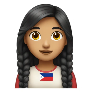 Chilean girl sticker