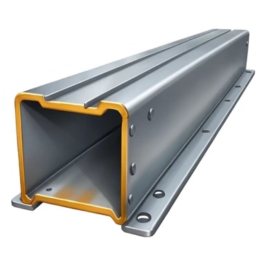 clean and industrial metal beam sticker