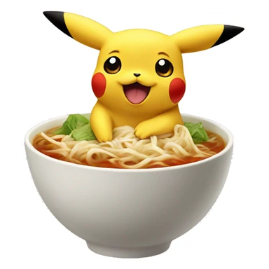 pikachu on the pho sticker
