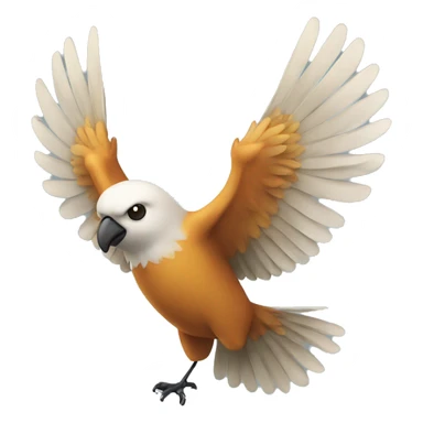 a bird with spread wings sticker