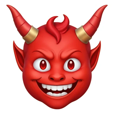 a red demon emoji like this😈 sticker