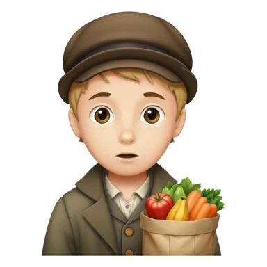 Oliver twist asking for more groceries sticker