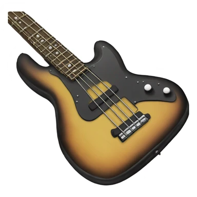 a bass guitar  sticker