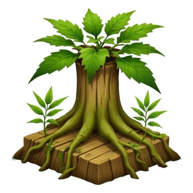 weedy dock with root sticker