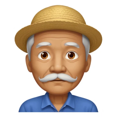 Filipino Old guy with white mustache sticker
