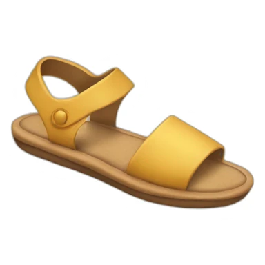 hand holding sandal sticker
