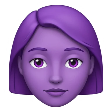 purple user with no face sticker
