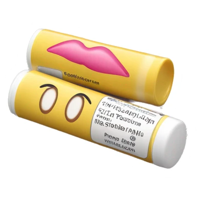 lip balm with label sticker