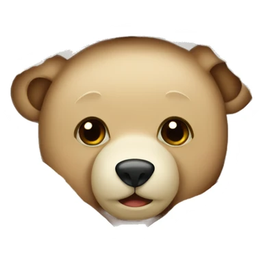  cute teddy bear cozy in vanilla blanket sticker