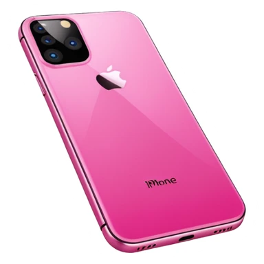Create me a pink iPhone 17 pro image with the screen. png sticker