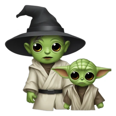 zombie michael jackson in thriller as baby yoda sticker