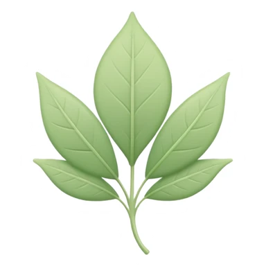 minimal abstract emoji symbolizing fertility,
soft leaf or bloom-inspired shape,
gentle green pastel tones,
clean and calm aesthetic,
modern reproductive health app style,
transparent background,
vector illustration
 sticker