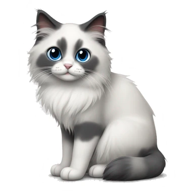 Ragdoll cat blue bicolor sticker