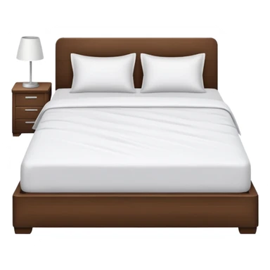 a modernù white bed with white bedsheets sticker