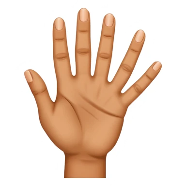 Mano mostrando 4 dedos sticker