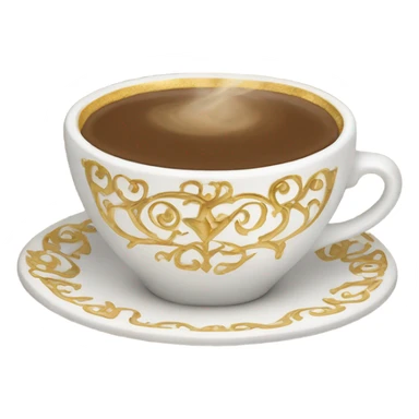 fancy Cappuccino cup sticker