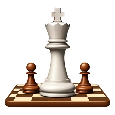 breaking dawn chess piece on chess square sticker