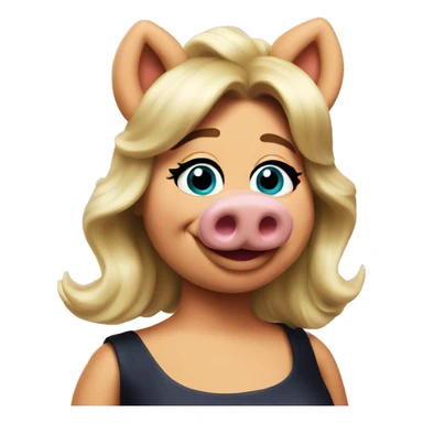 Miss piggy the muppets  sticker