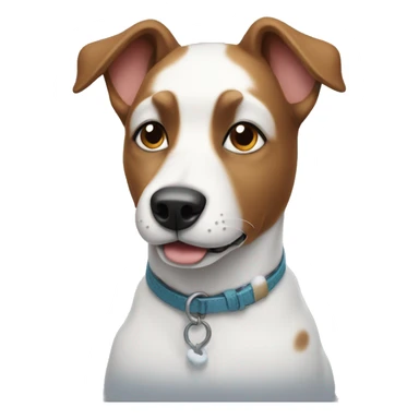 Dog with snow sticker