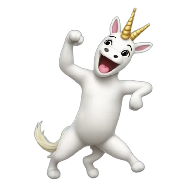 Licorne qui fait un dab sticker