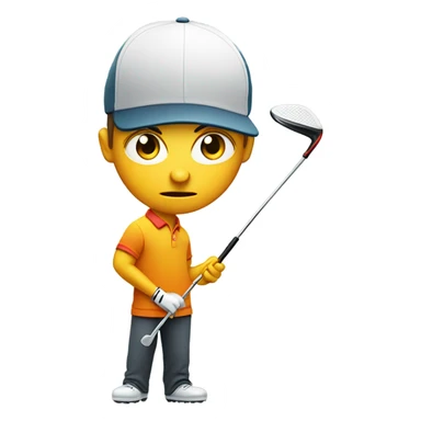 Grant playing mini golf sticker