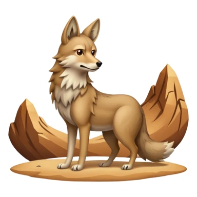 Howling coyote  sticker