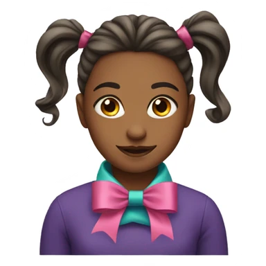 Girl with ribbon  sticker