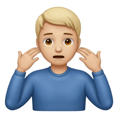 An emoji with hands on their neck and squeezing they looked stressed sticker