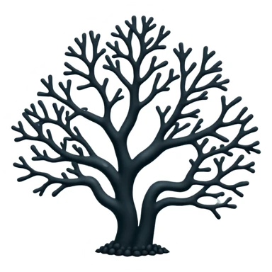 black cane coral sticker