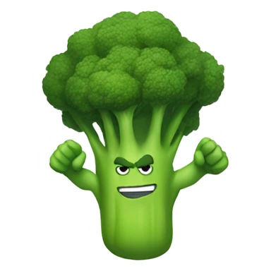Superhero broccoli  sticker