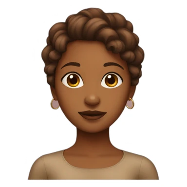 Brown girl whith sticker