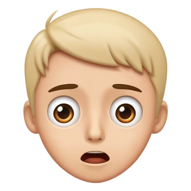 person accidentally interrupting a conversation, surprised expression sticker