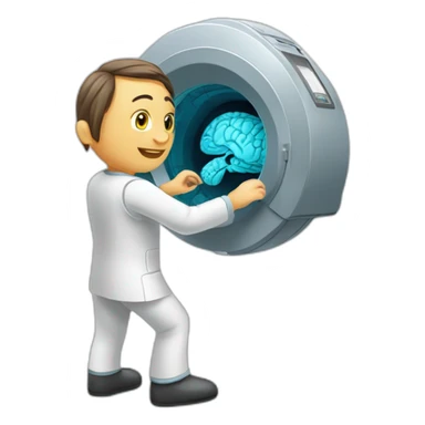 Radiologist-performing-mri sticker