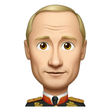 Putin in a red dress sticker