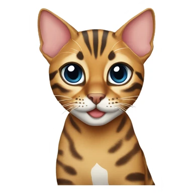 a bengal cat sticker