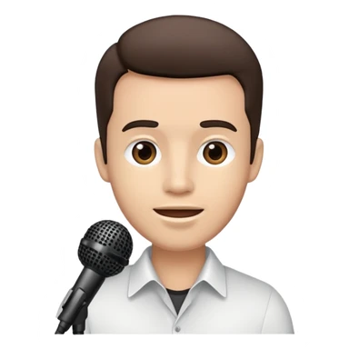 podcast mike sticker