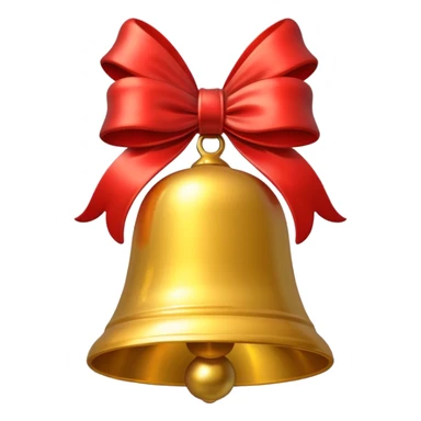christmas bell sticker