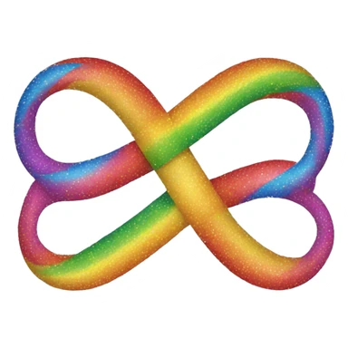 infinity sign rainbow sticker