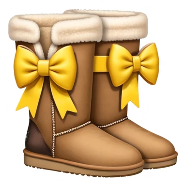 uggs with bow sticker