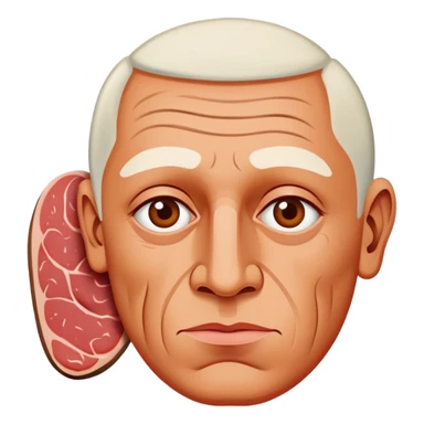 picasso abstract art SPAM MEAT portrait painting sticker