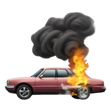 Car doing burnout sticker