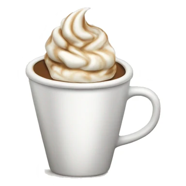 Coffee with whipped cream  sticker