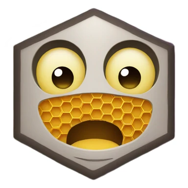 A Honeycomb With A Mouth sticker